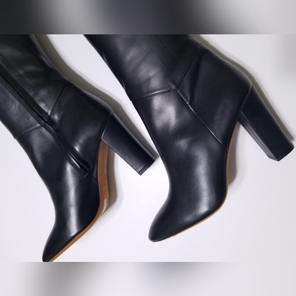 NIB VINCE Vita‎ Leather Knee High Tall Boots in Black Size 8.5, 9, 9.5, 10 - Picture 8 of 16